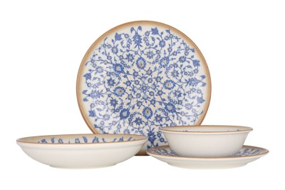 Rinart Set de vesela (Medium) - Tiara - 24 bucăți - 6 persoane - Porţelan foto