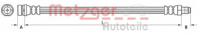 Conducta / cablu frana FORD TRANSIT caroserie (2006 - 2014) METZGER 4110802 foto