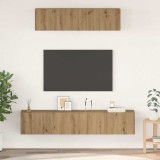 vidaXL Set dulap TV 4 pcs stejar artizanal Mediu 80 x 30 x 30 cm