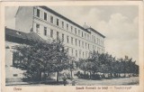 Deva &ndash; Școala Normală de băieți / Tan&iacute;t&oacute;k&eacute;pző, carte poștală 1923