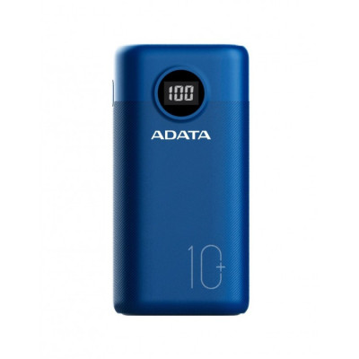 Baterie externa AData P10000QCD, 10.000 mAh, Quick Charge 3.0, Blue foto