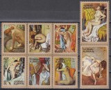 Ajman 1971 - Picturi ale impresionistului francez Edgar Degas, Serie + 2 Colite (DT+NDT), SET COMPLET, 4 POZE, MNH
