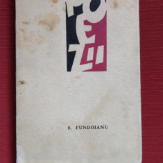 Poezii - B.Fundoianu (contine o dedicatie a lui D. Petrescu)