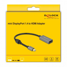 Adaptor activ mini DisplayPort 1.4 la HDMI 4K60Hz (HDR) T-M, Delock 66570
