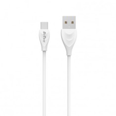 CABLU DE DATE (14128) DETECH DE-24C USB TYPE-C, 1M , ALB BLISTER