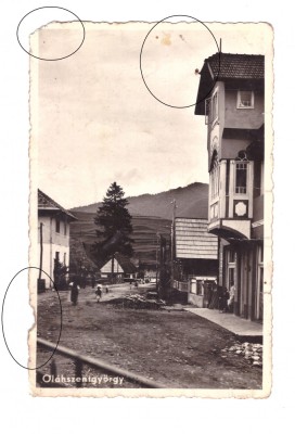 CP Sangeorz-Bai, ocupatia maghiara, circulata 1943, animata, stare buna foto