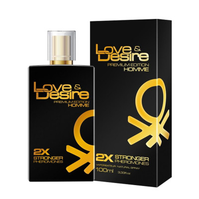 Feromoni de parfum. Parfum pentru bărbați Love&amp;amp;amp;amp;Desire Gold 100ml. foto