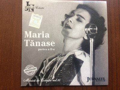 maria tanase partea a II-a cd disc muzica folclor colectie jurnalul national vg+ foto