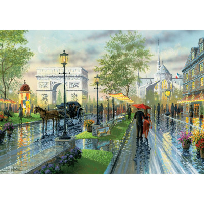 Puzzle 1000 piese - Spring Walk, Paris-Ken Shotwell foto
