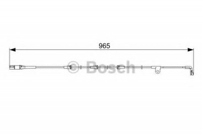 Senzor de avertizare,uzura placute de frana BMW X6 (E71, E72) (2008 - 2014) BOSCH 1 987 473 027 foto