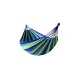 Hamac de gradina, pentru o persoana, cu sac de depozitare, multicolor, max 120 kg, 185x80 cm, KR22WZ2