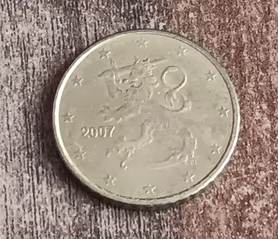 C50 - Moneda foarte veche - 50 euro centi - Finlanda - 2007 foto