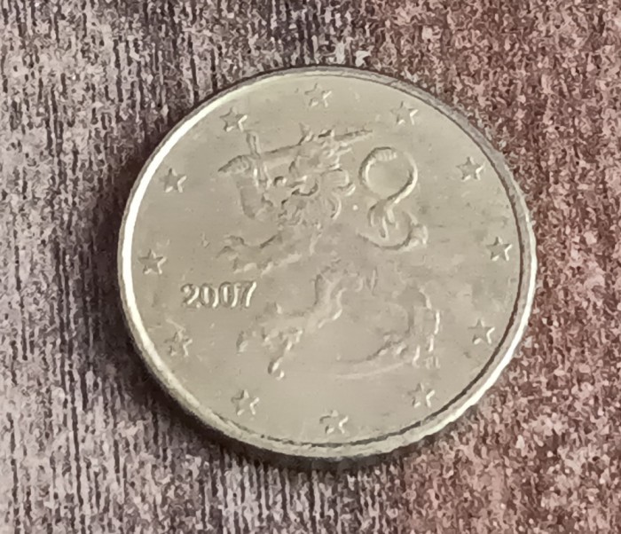 C50 - Moneda foarte veche - 50 euro centi - Finlanda - 2007