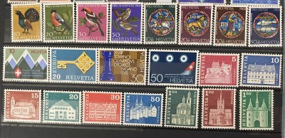 ELVETIA 1968, An complet, serii MNH foto