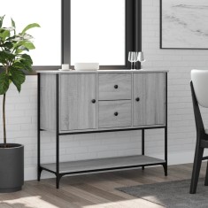 vidaXL Servantă, gri sonoma, 100x36x85 cm, lemn compozit
