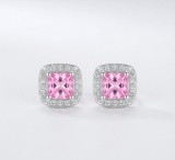 Cumpara ieftin Cercei din Argint 925 Pink Princess Halo , Rafinament clasic E i stralucire romantica