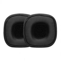 Set 2 Earpads kwmobile pentru Marshall Major III, Piele ecologica, Negru, 60767.01