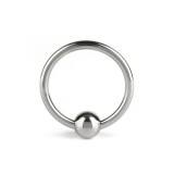 Inele metalice - Mr. Steel Inel de Penis cu Bila 50mm din Otel Inoxidabil Fixare Sigura Design Elegant