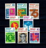 Bangladesh 1971 - Independenta, uzuale, serie neuzata