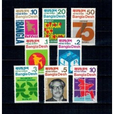Bangladesh 1971 - Independenta, uzuale, serie neuzata