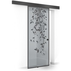 Usa glisanta Boss &reg; Black, model Dance negru, 60x215 cm, sticla 8 mm gri securizata, culisanta in ambele directii