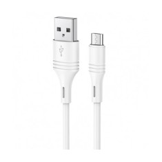 CABLU alimentare si date Borofone BX43, Fast Charging Data Cable pt. smartphone, USB la Micro-USB, 1m, alb 6931474735591 (timbru verde 0.18 lei)