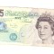 Bancnota Marea Britanie 5 pounds/lire 2004-2011, semnatura AB, circulata, scrisa