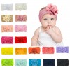 Bentita lata cu trandafiras (Marime Disponibila: 0-12 luni, Culoare: Bleumarine)