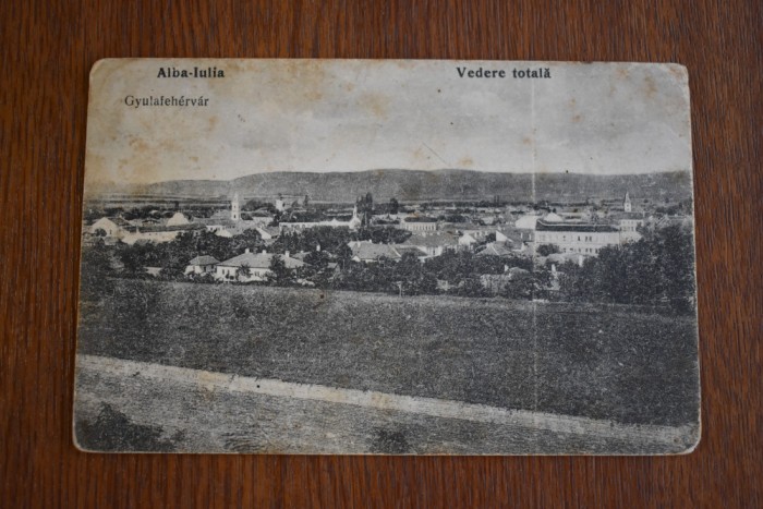 CP Alba Iulia Gyulafehervar vedere totala 1922