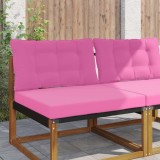 vidaXL Perna pentru canapea de exterior 2 pcs Roz Poliester 900912