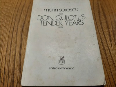 MARIN SORESCU - Don Quijote`s Tender Years - FLORIN PUCA (drawings) - Editura Cartea Romaneasca, 1979, 40 p.; lb. engleza foto