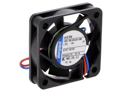 Ventilator Axial DC 12V 40x40x10mm 9m3/h 26dBA foto