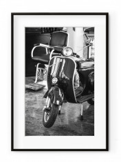 Tablou Vespa Noire Aluminium Noir foto