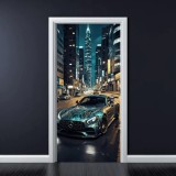 Folie imprimata color pentru decor Usa, dimensiune 200 x 90cm, model: AVX-DR09, AVEX