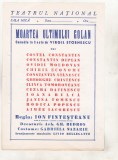 bnk div Afis mic - Teatrul National - Moartea ultimului golan