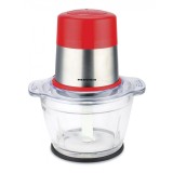 Tocator de legume Heinner, 300 W, 1 l, 2 viteze, bol sticla, lame inox