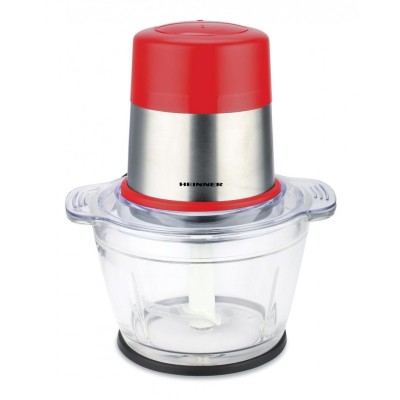 Tocator de legume Heinner, 300 W, 1 l, 2 viteze, bol sticla, lame inox foto