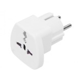 Adaptor priza uk, Blow, Plastic, Alb