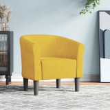 VidaXL Fotoliu tip cuvă, galben, catifea 356448