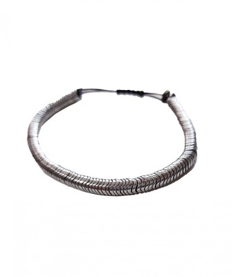 Bratara cu pietre naturale, Onix, Silver Stone, A4B145 foto