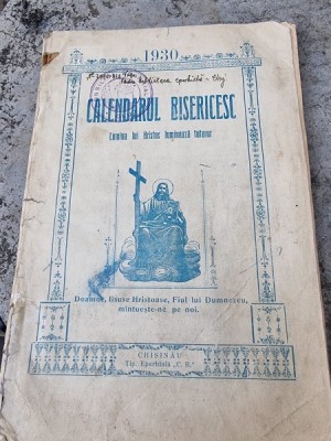 Calendarul Bisericesc, 1930 foto
