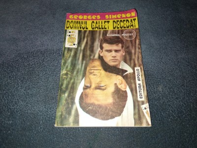 GEORGES SIMENON - DOMNUL GALLET A DECEDAT foto