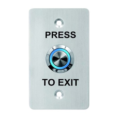 Buton de iesire, montaj ingropat, inox, LED, NO-NC-COM, 86 x 50 mm CSB-508L foto