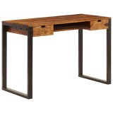 Cumpara ieftin Birou, 110 x 55 x 78 cm, lemn masiv de acacia si otel