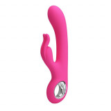 Cumpara ieftin Vibrator Rabbit Carina, Roz, 19 cm, Pretty Love