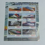 Colite &bdquo;Speed Trains&rdquo; (Trenuri de mare viteză) emisă de Republica Rwanda &icirc;n anul 2012 CTO