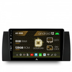 Navigatie BMW E39 E53 E38, Android 12, B-Octacore 6GB RAM + 128GB ROM, 9 Inch - AD-BGB9006+AD-BGRKIT396