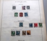 Lot 12 timbre vechi Danemarca 1875&ndash;1905 &ndash; ștampilate, valori clasice &Oslash;re -A42