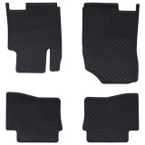 vidaXL Covor pentru mașină 4 pcs Negru Cauciuc 42029115