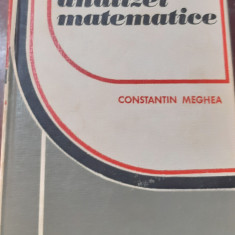 BAZELE ANALIZEI MATEMATICE CONSTANTIN MEGHEA